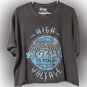AC/DC Women’s Crop Top-XL